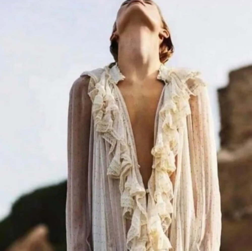 Zimmermann ruffle swing top